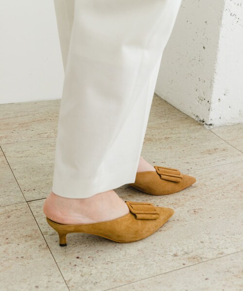 URBAN RESEARCH ROSSO（アーバンリサーチロッソ）の「F by ROSSO　バックルデザインミュール（サンダル・レディース・NAVY/CAMEL・37/38）」の14枚目の写真