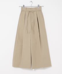 URBAN RESEARCH ROSSO WOMEN | コットンツイルベルテッドワイドパンツ(その他パンツ)