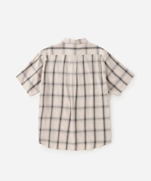 Saturdays NYC(サタデーズ ニューヨークシティ )の「Bruce Ombre Check SS Shirt(シャツ/ブラウス・レディース・オフホワイト/ネイビー・L/M/S/XL)」の18枚目の写真