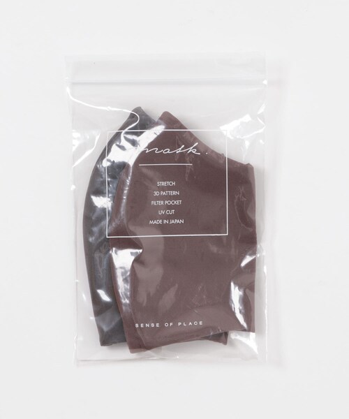 SENSE OF PLACE by URBAN RESEARCH（センスオブプレイスバイアーバンリサーチ）の「UVカットストレッチマスク（その他・レディース・BEG×PNK/BRN×GRY・M/L）」の4枚目の写真