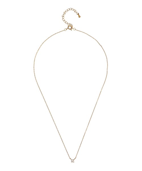 EATME（イートミー）の「ワントップストーンネックレス（ネックレス・レディース・ゴールド・F）」の2枚目の写真