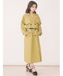 EVRIS | チェーンベルトトレンチコート【セットアップ着用可能】(トレンチコート)