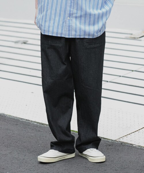 URBAN RESEARCH Sonny Label（アーバンリサーチサニーレーベル）の「接触冷感デニムイージーパンツ（デニムパンツ・メンズ・ブラック/インディゴ/ライトインディゴ・M/L）」の8枚目の写真