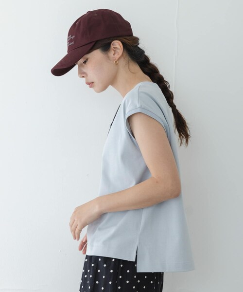 URBAN RESEARCH Sonny Label（アーバンリサーチサニーレーベル）の「エンブロイダリーメッセージキャップ（キャップ・レディース・イエローベージュ/ブルー/レッドブラウン・One）」の6枚目の写真
