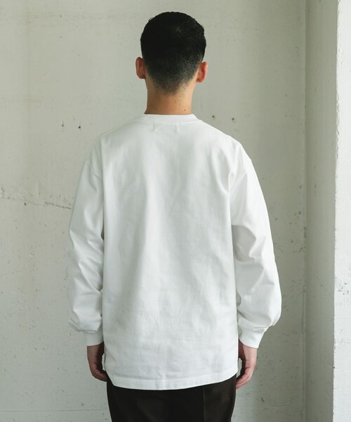 URBAN RESEARCH DOORS(アーバンリサーチドアーズ)の「10.5オンス ヘビーウェイトロングスリーブTシャツ(Tシャツ/カットソー・メンズ・WHITE/ASH GRAY/INK BLACK/PURPLE・M/L)」の17枚目の写真