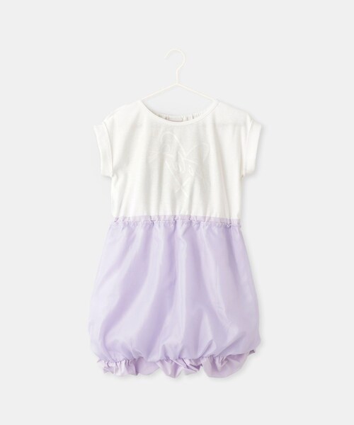 ROPE' PICNIC(ロペピクニック)の「【KIDS/キッズ】【FILA/フィラ別注】ドッキングバルーンワンピース(ワンピース・キッズ・グレー/ラベンダー系・130/140/150)」の15枚目の写真