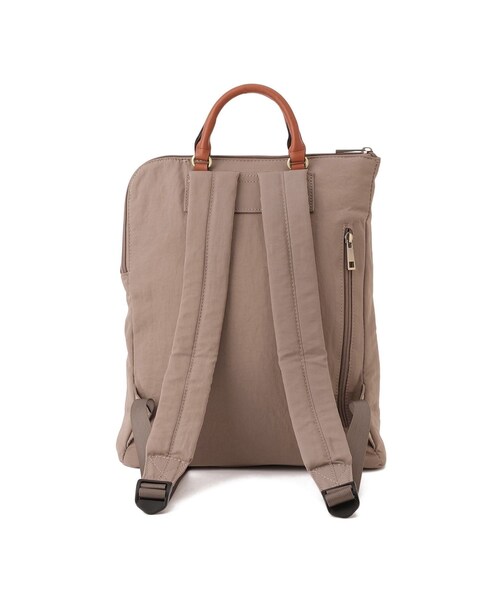 Jayro（ジャイロ）の「皺ナイロンL字リュック（バックパック/リュック・レディース・ブラック/ホワイト系/ブラウン系/ブルー系・F）」の10枚目の写真