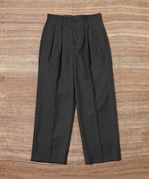 【WILD LIFE TAILOR】ウーステッド ワイド ストレート スラックス