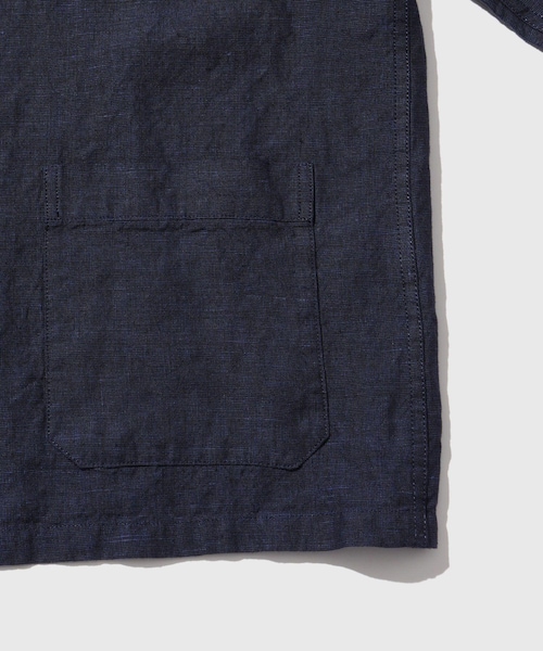 ADAM ET ROPE'(アダムエロペ)の「LINEN COVERALL(カバーオール・メンズ・ベージュ/ネイビー・L/M/S)」の13枚目の写真