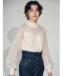 LAGUNAMOON | シアーケーブルニットプルオーバー(ニット/セーター)