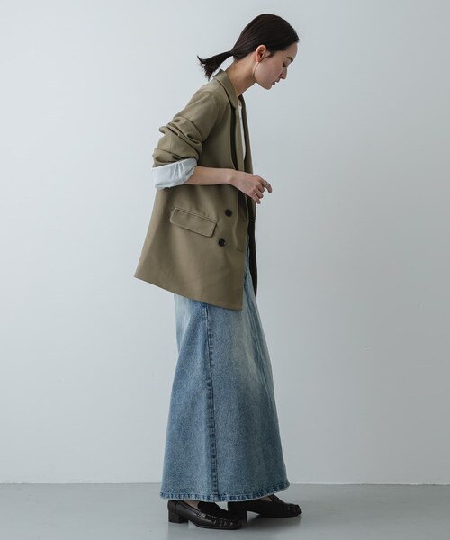 SENSE OF PLACE by URBAN RESEARCH（センスオブプレイスバイアーバンリサーチ）の「セミフレアデニムスカート（デニムスカート・レディース・BLACK/D.INDIGO・S/M）」の17枚目の写真