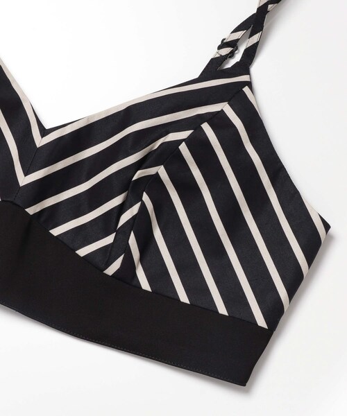ITEMS URBANRESEARCH（アイテムズ アーバンリサーチ）の「Stripe Bratop Camisole（キャミソール・レディース・BLACK・Free）」の7枚目の写真