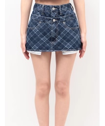 EMODA | ベルトレイヤードボクシースカート(スカート)