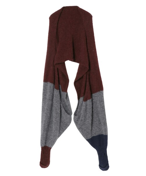 UN3D.（アンスリード）の「2WAY GLOVE MUFFLER（マフラー・レディース・グレー/ブラック/グリーン/ブラウン・F）」の10枚目の写真