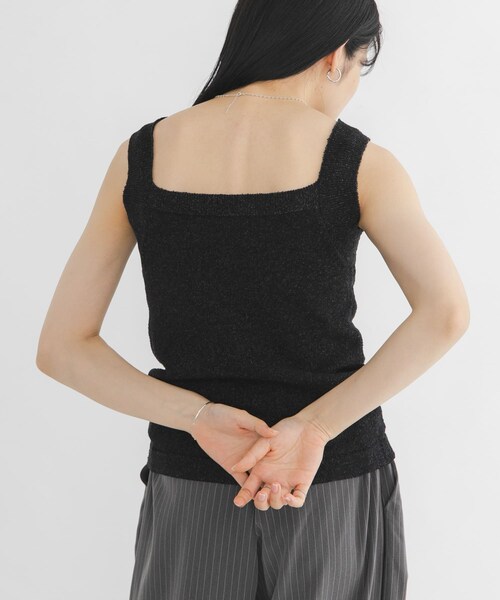 KBF(ケイビーエフ)の「2WAYニットタンクトップ(タンクトップ・レディース・BLACK/BROWN/BEIGE・One)」の1枚目の写真