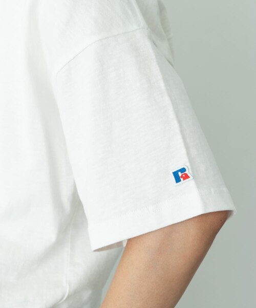 URBAN RESEARCH Sonny Label（アーバンリサーチサニーレーベル）の「『別注』Russell Athletic×Sonny Label　ナンバリングショートスリーブTシャツ（Tシャツ/カットソー・メンズ・オフ/キナリ/ブルー・M/L）」の11枚目の写真