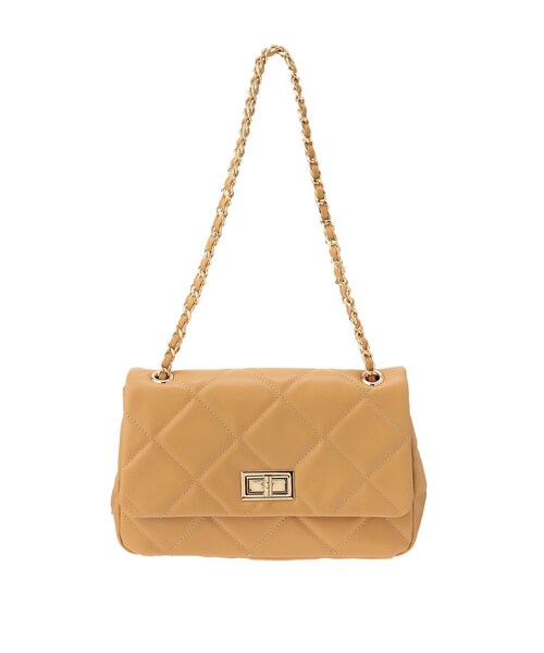 EATME（イートミー）の「キルティングフラップバッグ（ハンドバッグ・レディース・ホワイト/ブラック/キャメル・F）」の3枚目の写真