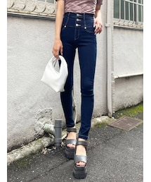 EMODA | 【ELDER】NUDEハイウエスデニム(デニムパンツ)