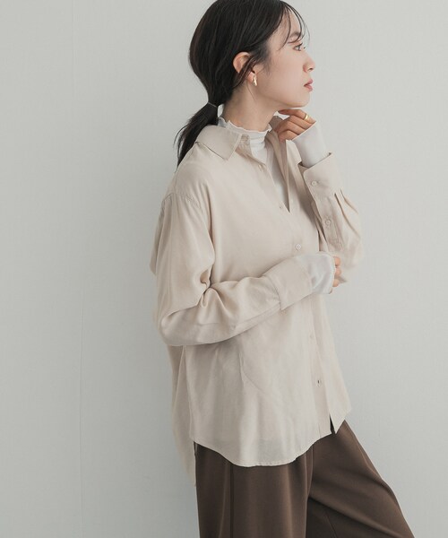 URBAN RESEARCH DOORS(アーバンリサーチドアーズ)の「ハイネックチュールインナー(Tシャツ/カットソー・レディース・DOT/BROWN/OFF・Free)」の7枚目の写真