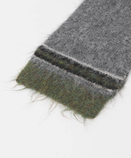 KBF（ケイビーエフ）の「エンドボーダーデザインマフラー（マフラー・レディース・GRAY/CAMEL/BLACK・One）」の22枚目の写真