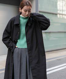 SENSE OF PLACE by URBAN RESEARCH | 『ユニセックス』バルマカーンルーズコート(ステンカラーコート)