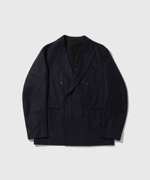 ADAM ET ROPE'（アダムエロペ）の「【HEUGN/ユーゲン】Adam Wide Stripe 6B（テーラードジャケット・メンズ・ネイビー・1/2/3/4）」の3枚目の写真