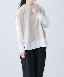 コットンベルベット2WAYベスト