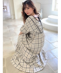 RESEXXY | ボリュームスリーブ深Vワンピース(ワンピース)