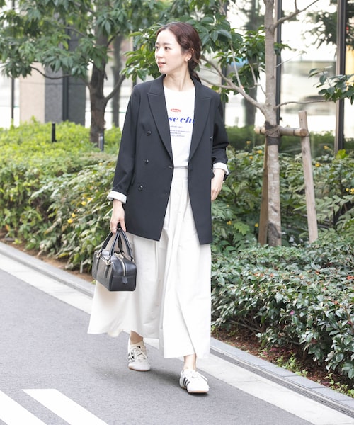 URBAN RESEARCH（アーバンリサーチ）の「ダブルブレストブレザージャケット（テーラードジャケット・レディース・NAVY/BLACK・36/38）」の22枚目の写真