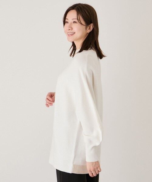 Jayro（ジャイロ）の「ボリュームスリーブチュニック（ニット/セーター・レディース・グレー/ホワイト系/ネイビー/ブルー系/ワイン・F）」の15枚目の写真