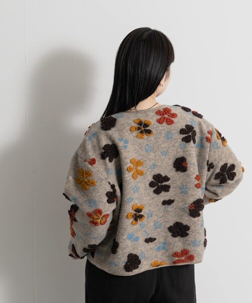 THE GOODLAND MARKET（ザグッドランドマーケット）の「FANAKA　SHORT BLOUSON（ブルゾン・レディース・MULTI/BLACK/BEIGE・FREE）」の7枚目の写真
