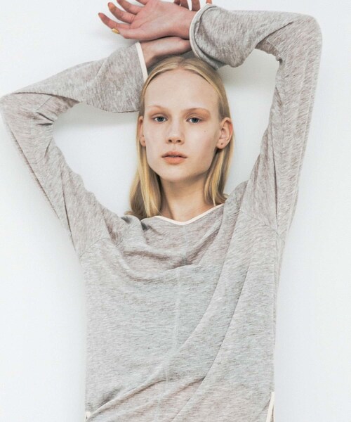 LAATO（ラート）の「piping sheer tee（Tシャツ/カットソー・レディース・ラテ/ネズミ/ハニー・FREE）」の12枚目の写真