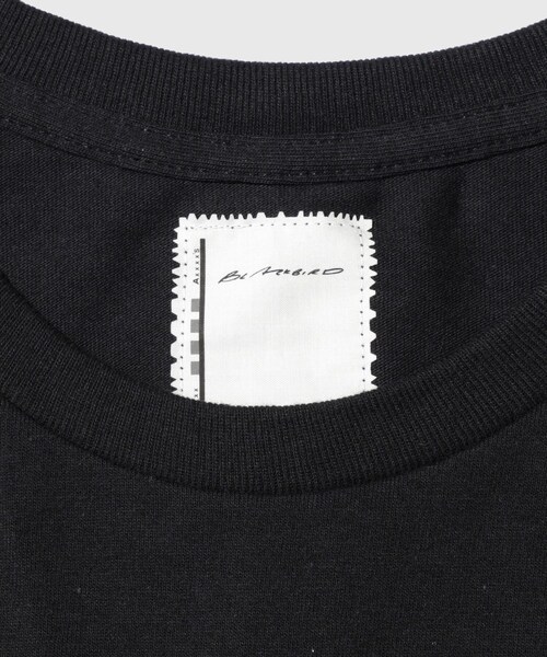ADAM ET ROPE'(アダムエロペ)の「【BLACKBIRD/ブラックバード】short sleeve cut sewn 03(Tシャツ/カットソー・メンズ・ブラック/ホワイト・1/2)」の11枚目の写真