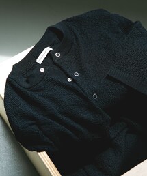 URBAN RESEARCH DOORS | 『吸水速乾/防シワ/イージーケア/UVカット』DRYMIX カノコ ショートスリーブヘンリーネックニット(ニット/セーター)