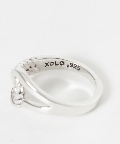 URBAN RESEARCH(アーバンリサーチ)の「XOLO DOUBLE LOOP RING(リング・メンズ・SILVER・L)」の5枚目の写真