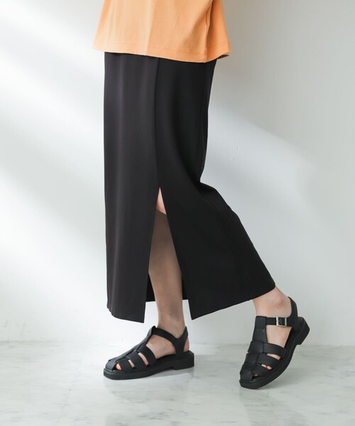 SENSE OF PLACE by URBAN RESEARCH（センスオブプレイスバイアーバンリサーチ）の「スリットペンシルスカート（スカート・レディース・GREIGE/BLACK/BROWN・S/M）」の6枚目の写真