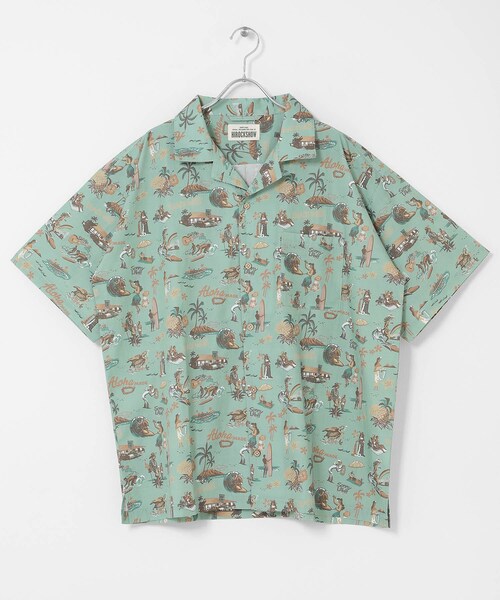 URBAN RESEARCH Sonny Label（アーバンリサーチサニーレーベル）の「HIROCKSHOWコラボアロハシャツ（シャツ/ブラウス・メンズ・オフ/ミント/ネイビー・M/L）」の21枚目の写真