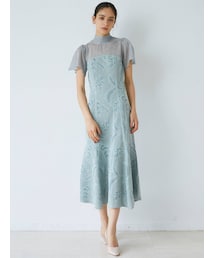 LAGUNAMOON | LADYニットジャガードワンピース(ドレス)