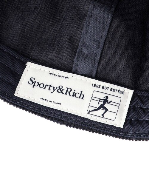ADAM ET ROPE'（アダムエロペ）の「【J'aDoRe限定】【Sporty&Rich(スポーティー アンド リッチ)】Soho Corduroy Hat（キャップ・レディース・ネイビー/ワイン・F）」の10枚目の写真