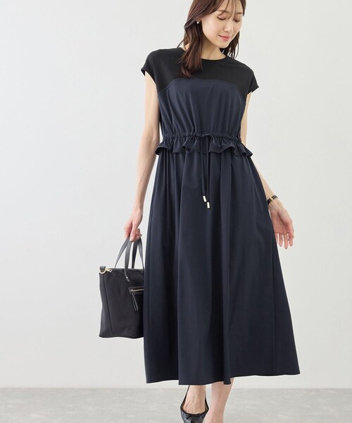ROPE' PICNIC（ロペピクニック）の「ナイロンビスチェドッキングカットワンピース/UVカット・接触冷感（ワンピース・レディース・ブラック/ベージュ/ネイビー・F）」の22枚目の写真