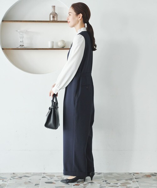URBAN RESEARCH(アーバンリサーチ)の「『2サイズ展開』ベルト付きオールインワン(つなぎ/オールインワン・レディース・NAVY/BLACK・36/38)」の21枚目の写真