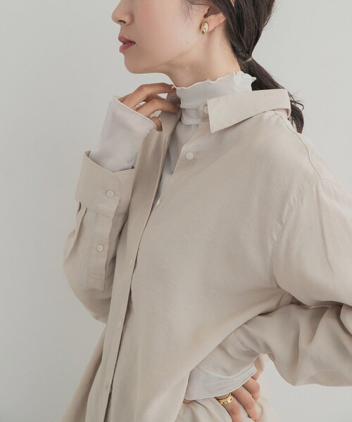 URBAN RESEARCH DOORS(アーバンリサーチドアーズ)の「ハイネックチュールインナー(Tシャツ/カットソー・レディース・DOT/BROWN/OFF・Free)」の5枚目の写真