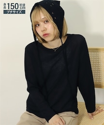 nissen | 小さいサイズ　スラブシアートップス　低身長さん・小柄女性(Tシャツ/カットソー)