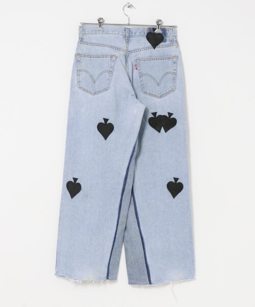 URBAN RESEARCH(アーバンリサーチ)の「TanC TOKYO W.SPADE PATCH BUGGY REMAKE DENIM(デニムパンツ・レディース・BLUE1/BLUE2/BLUE3/BLUE4・28/30)」の11枚目の写真