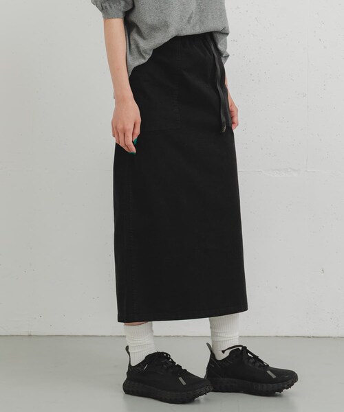 EKAL（エカル）の「『別注』GRAMICCI　ストレッチツイルスカート（スカート・レディース・BLACK/CAMEL/BROWN・one）」の7枚目の写真