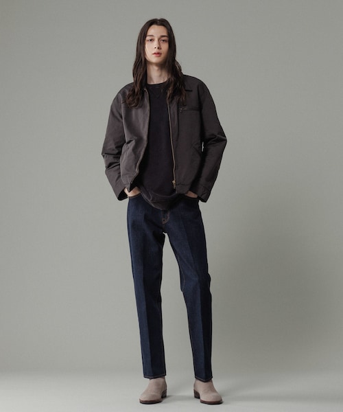 ADAM ET ROPE'(アダムエロペ)の「スリム テーパード デニムパンツ(デニムパンツ・メンズ・ブラック系/ネイビー・L/M/S)」の19枚目の写真