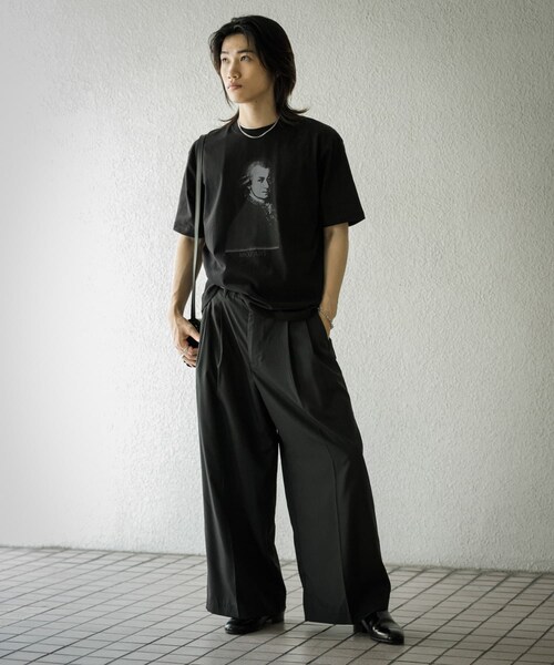 SENSE OF PLACE by URBAN RESEARCH(センスオブプレイスバイアーバンリサーチ)の「ヴィンテージライクTシャツ(モーツァルト)(Tシャツ/カットソー・メンズ・PINK/BLACK・M/L)」の10枚目の写真