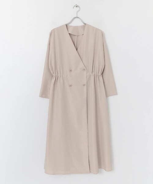 SENSE OF PLACE by URBAN RESEARCH（センスオブプレイスバイアーバンリサーチ）の「2WAYトレンチコート（ステンカラーコート・レディース・BEIGE/GREIGE・FREE）」の5枚目の写真