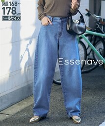 nissen | 【特別先行公開】高身長　カーブデニムパンツ（トールサイズ）Essenave(パンツ)