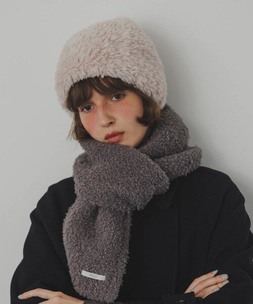 SMELLY（スメリー）の「ファーニットキャップ（ニットキャップ/ビーニー・レディース・IVO/CGY・-）」の5枚目の写真